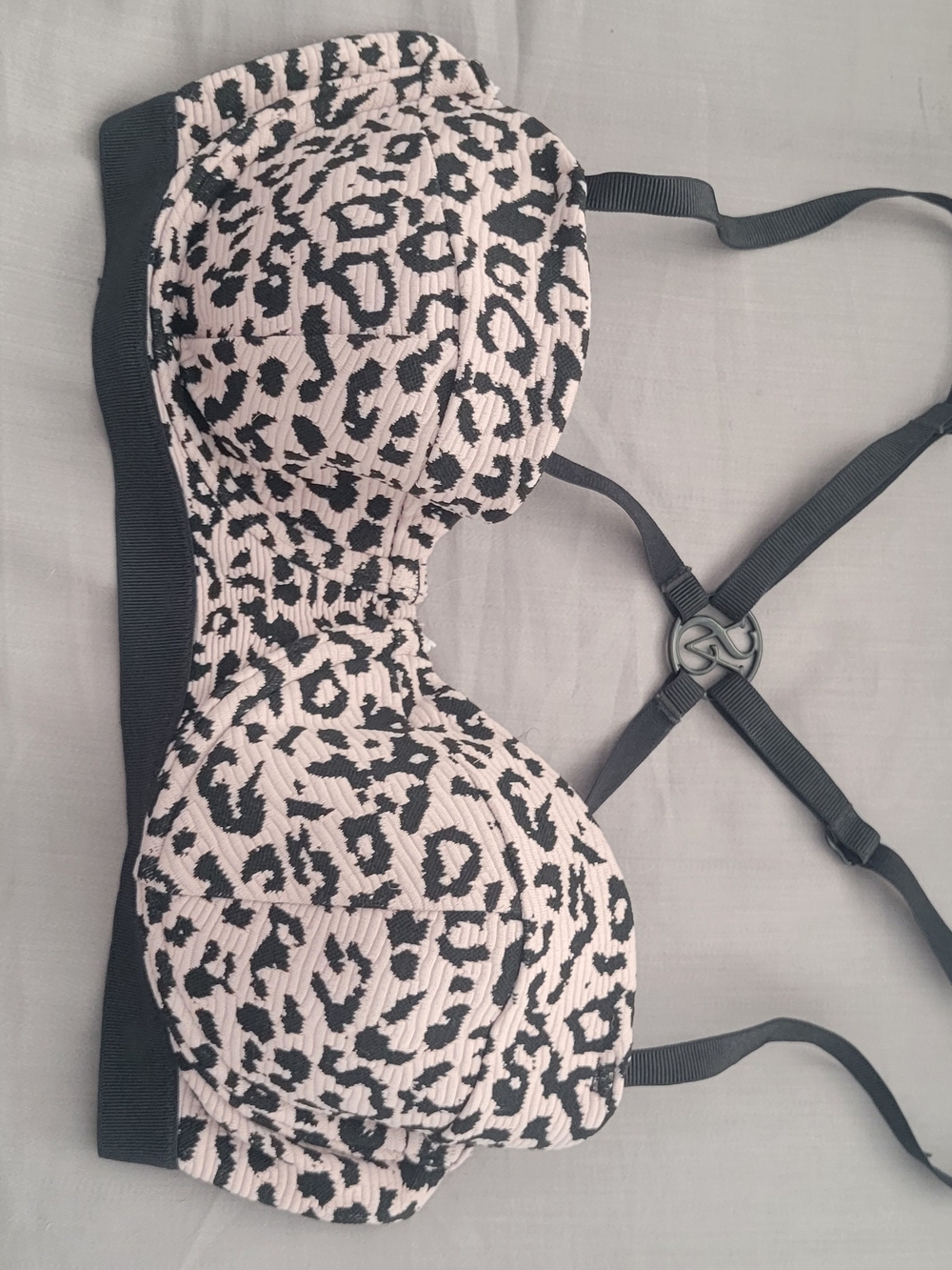 Victoria's Secret Textured Leopard Bikini Set | 34C Top + Medium Bottoms